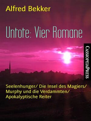 cover image of Untote--Vier Romane
